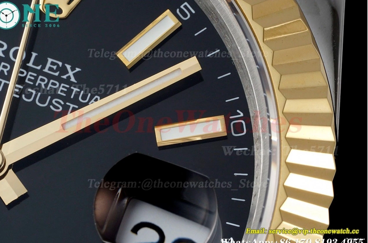 Datejust GMF Black 41mm SS Stk 126333 VR3235 YG 0219